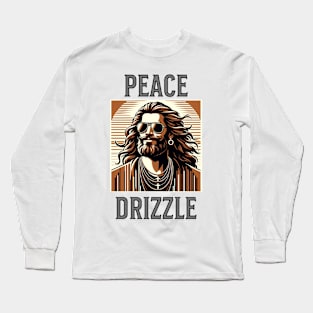 Vintage Peace Drizzle Inspired Retro Men Kings Funny Long Sleeve T-Shirt